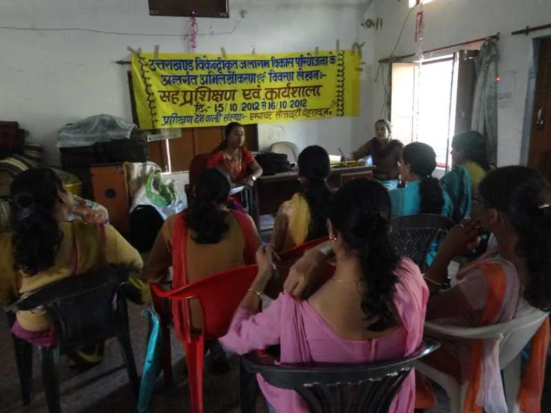 Attendees in a classroom session during the SLEM training programme